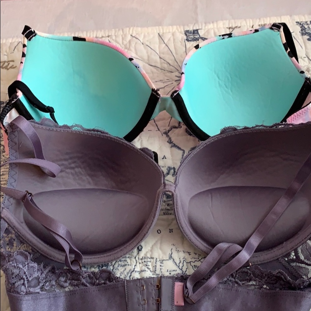 Bundle Of 2 34c Bras One Push-Up, One T-Shirt - image 4